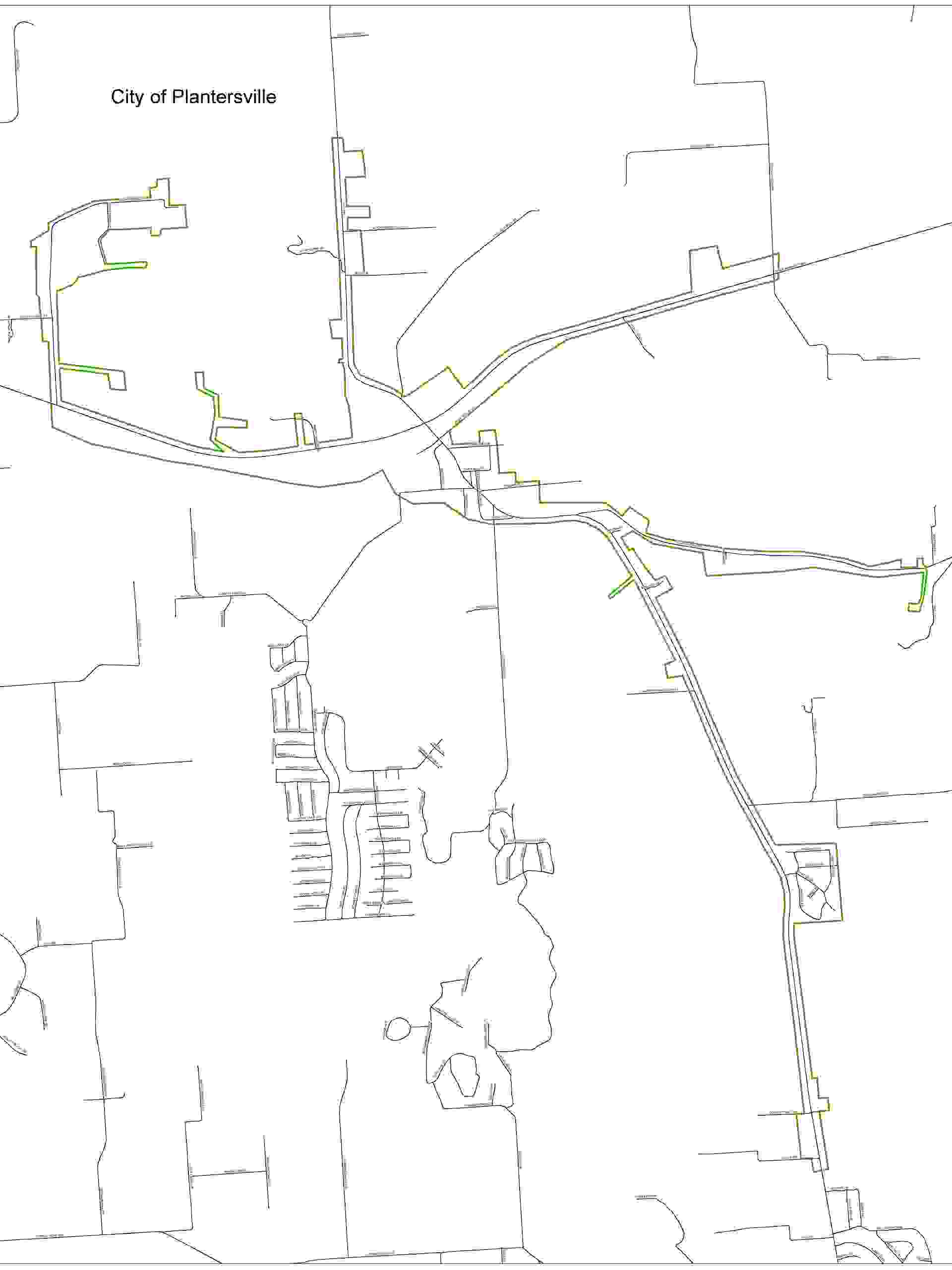 City of Plantersville Map City of Plantersville